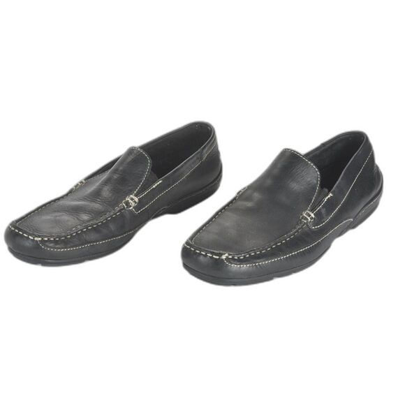 Rockport Mens Black Casual Leather Slip on Loafer Size 9.5 - Picture 2 of 6